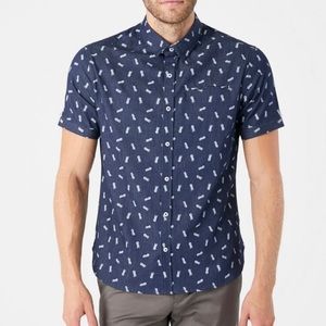 7 Diamonds Men’s nothings over Pineapple Shirt Men’s Medium